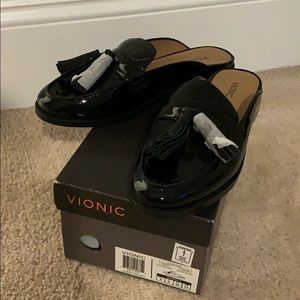 New Vionic Patent Leather Mules